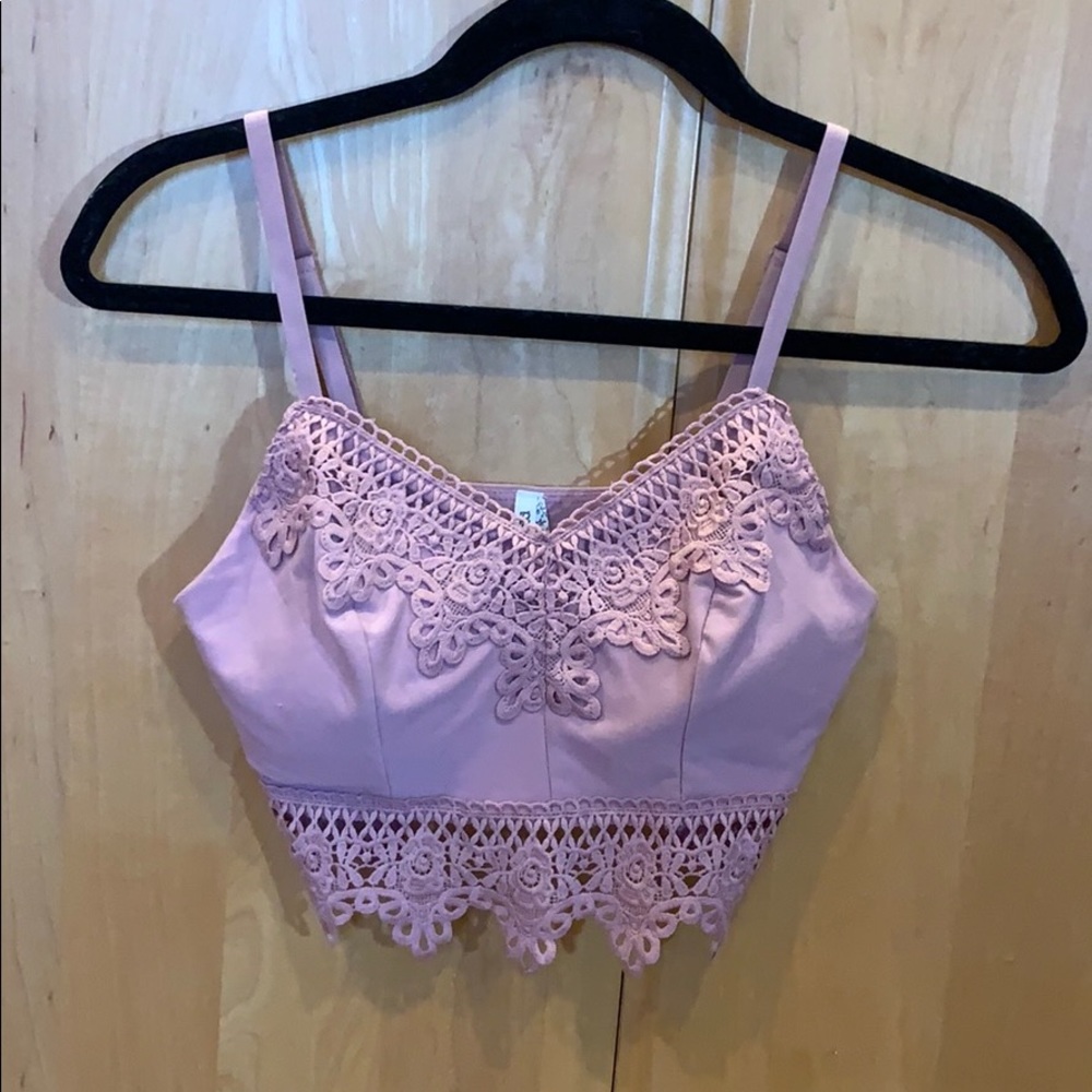 Pink crop top